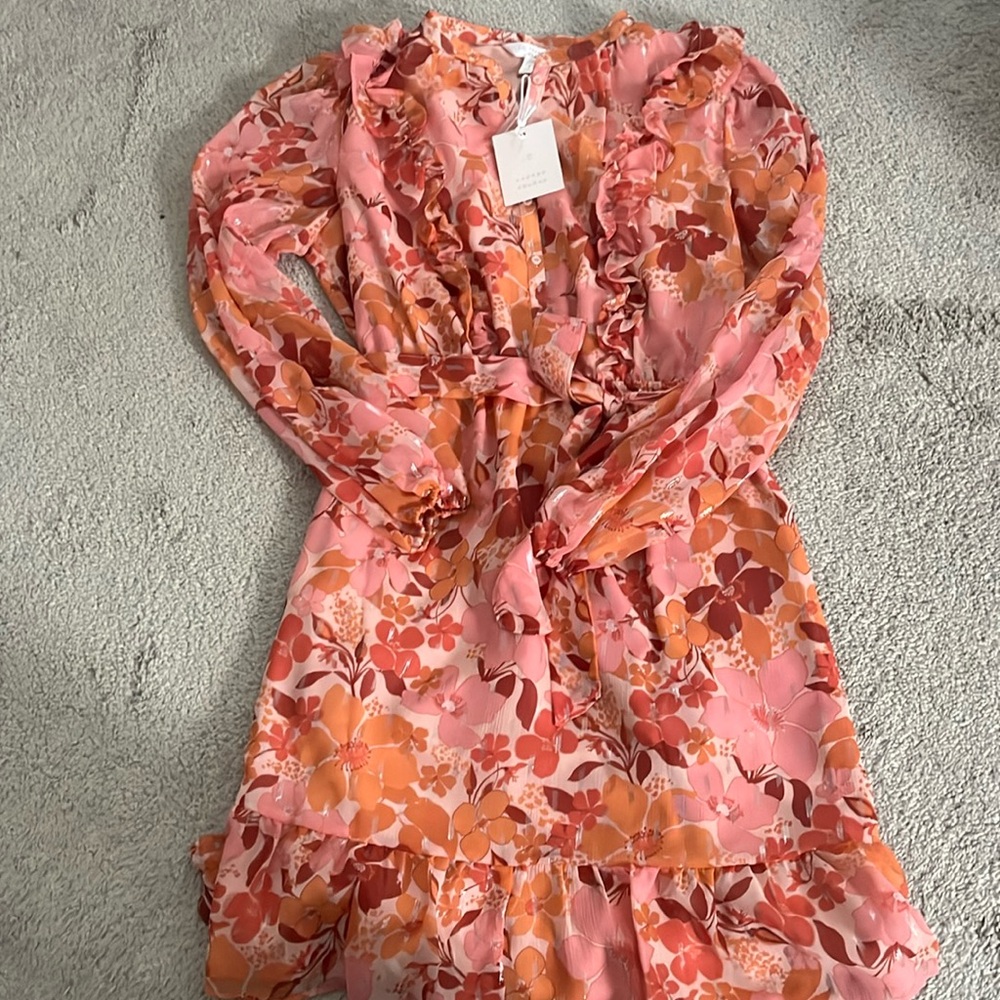 Lauren Conrad Ruffle Mini Dress SZ Small